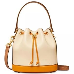 Tory Burch T Monogram Color Block Bucket Bag